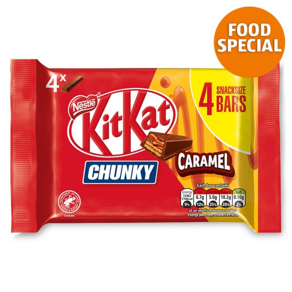 Kitkat Chunky Caramel Bars (140g) 4 X 35g